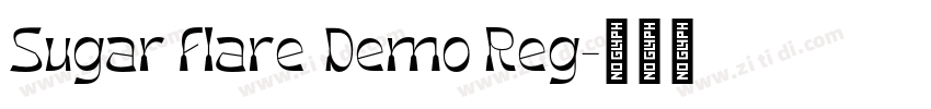 Sugar Flare Demo Reg字体转换